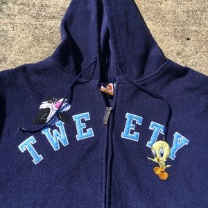 Looney Tunes Full Zip Sweater Fleece